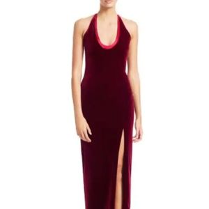 Galvan London Eclipse Halter dress